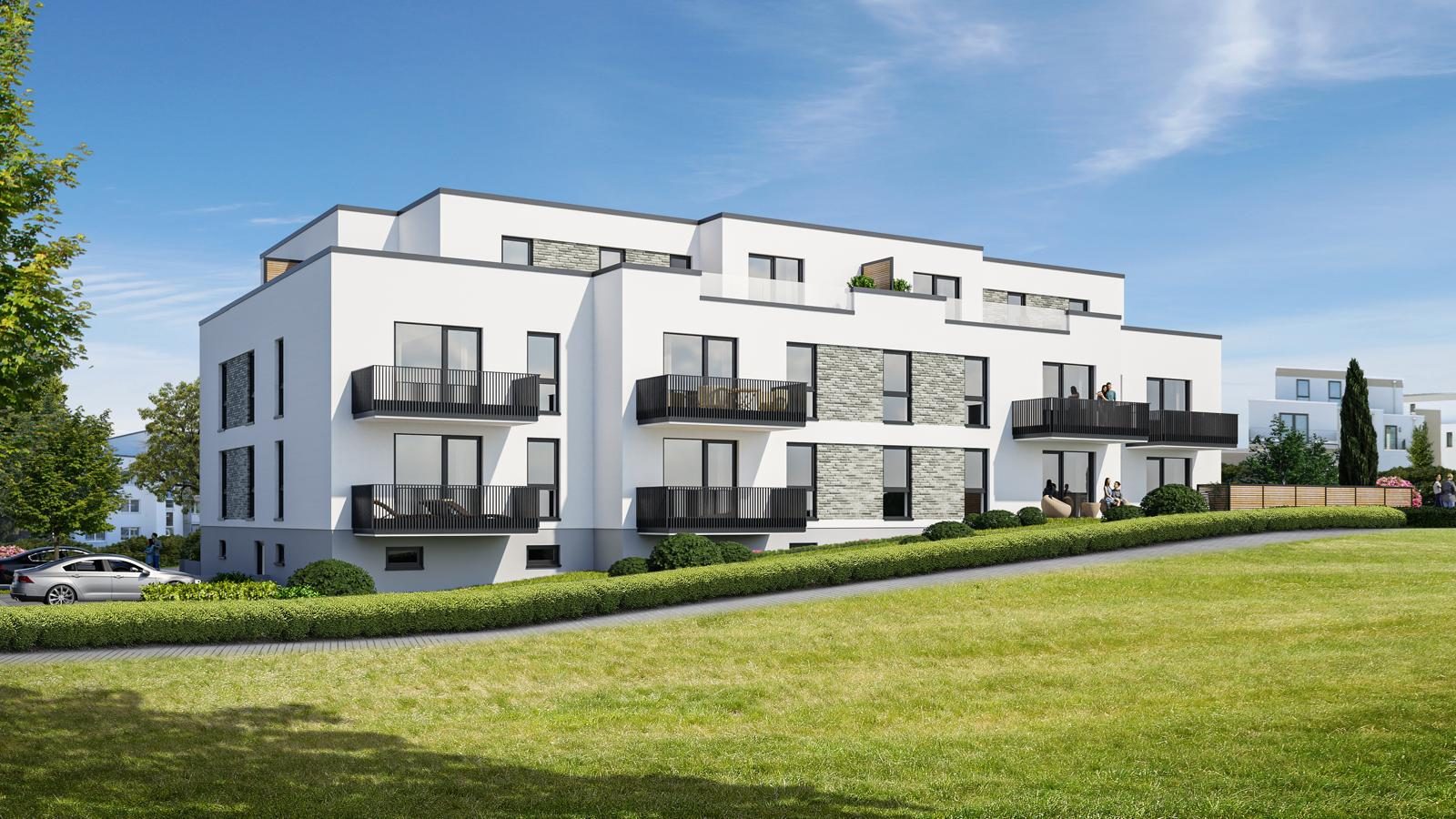 Wohnquartier Lübsche Burg – Gartenansicht Süd